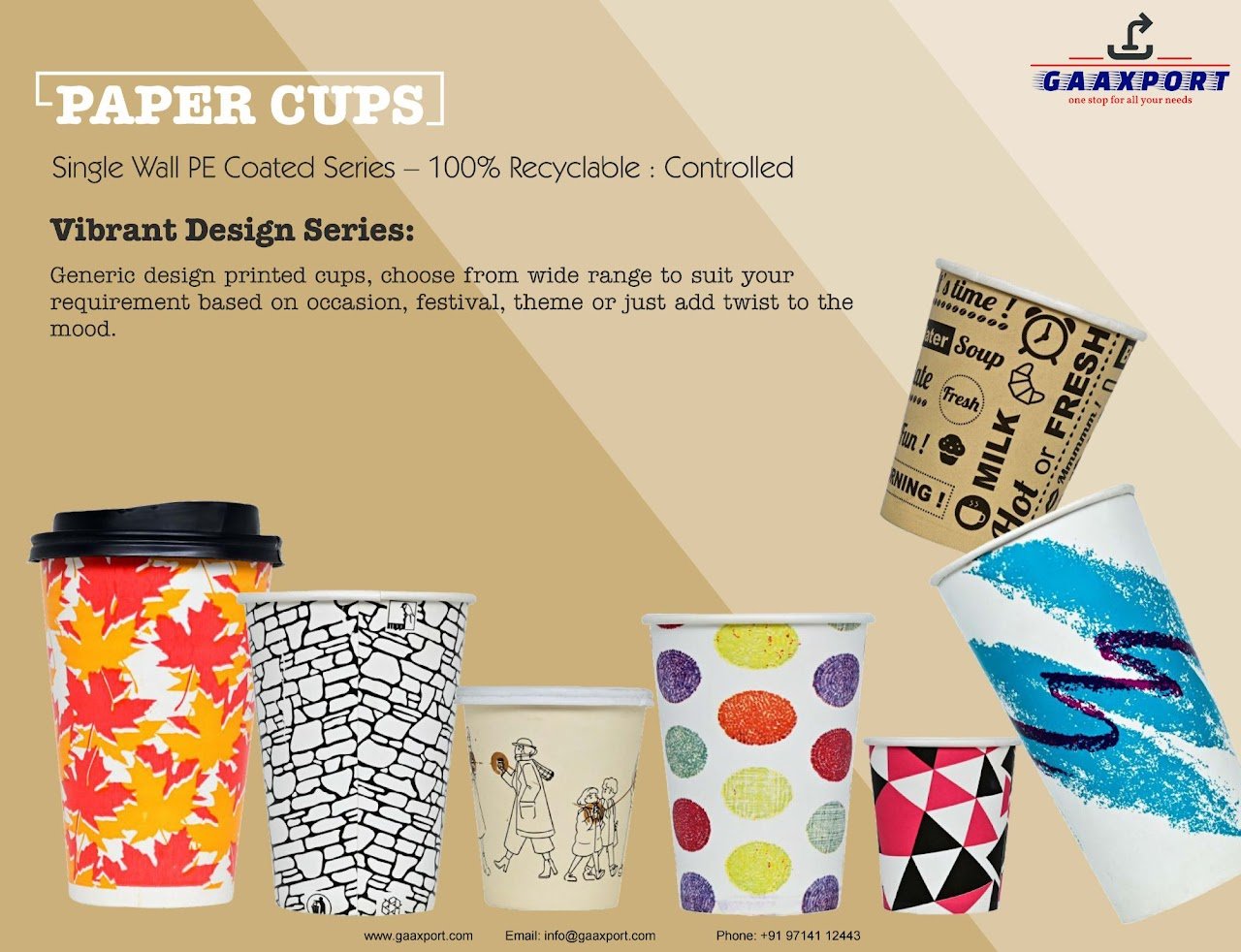 Paper Cups (Vibrant Design Series)